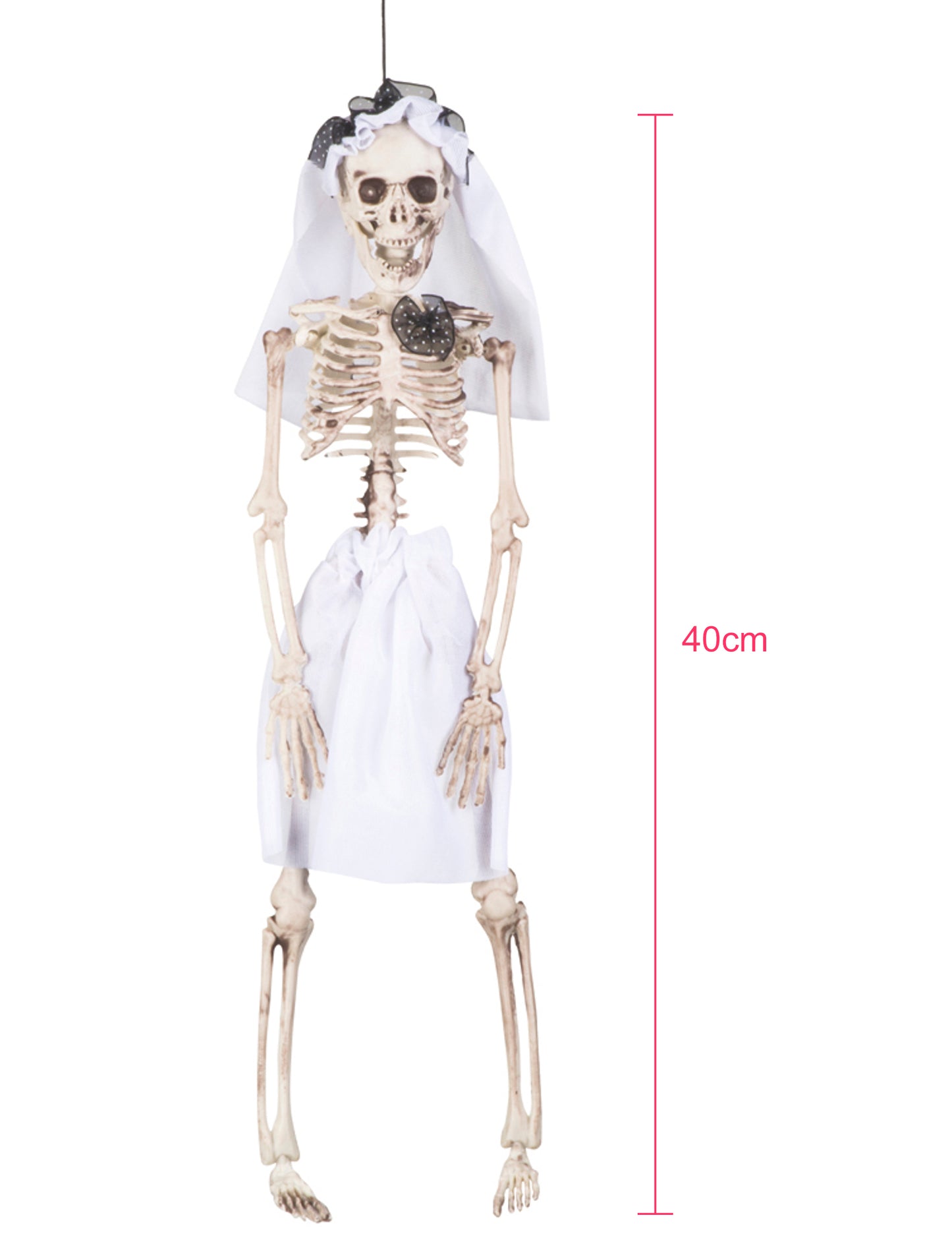 Skeleton se oženil s visící dekorací 40 cm Halloween