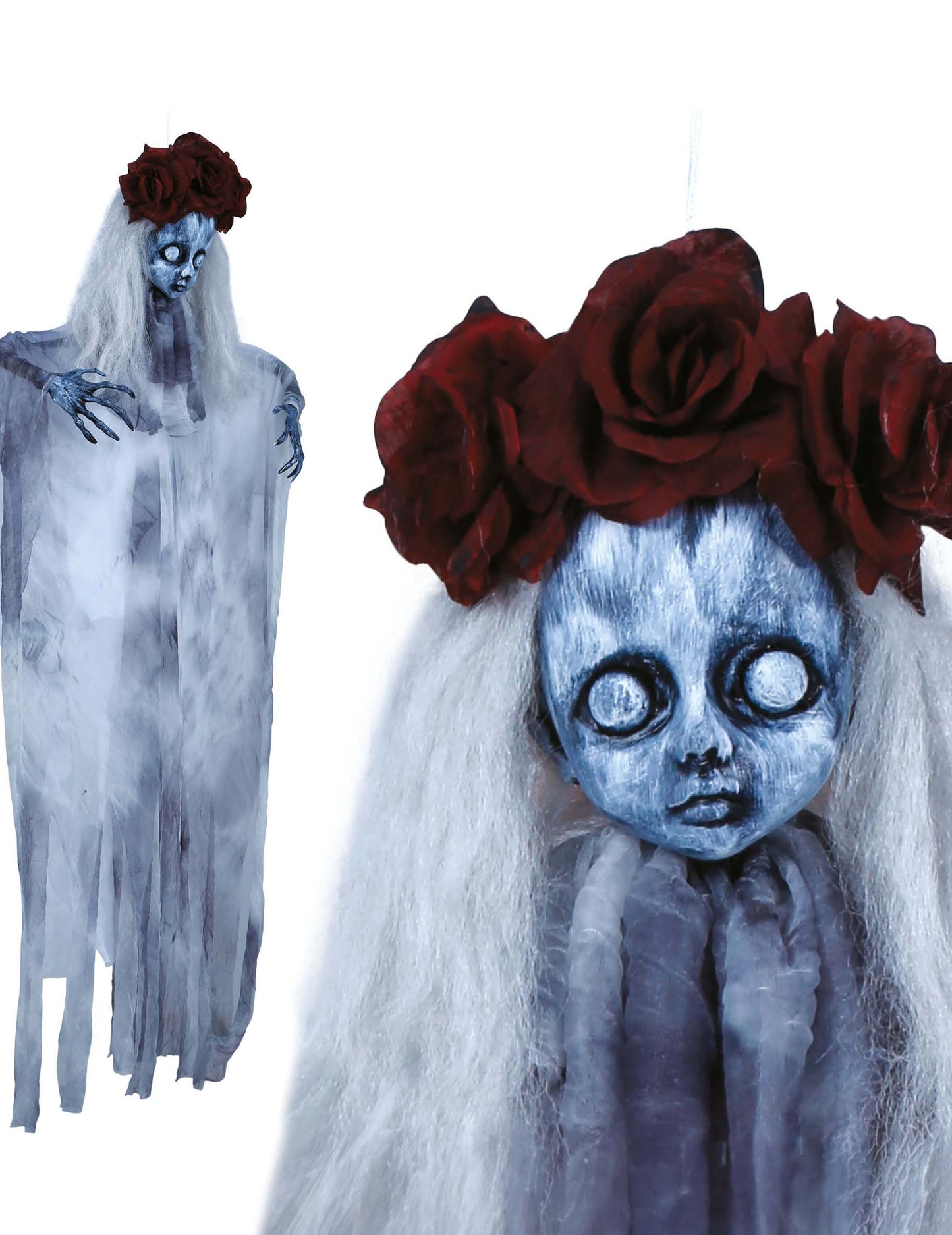 Dekorace zavěsit Ghostly Doll 100 cm