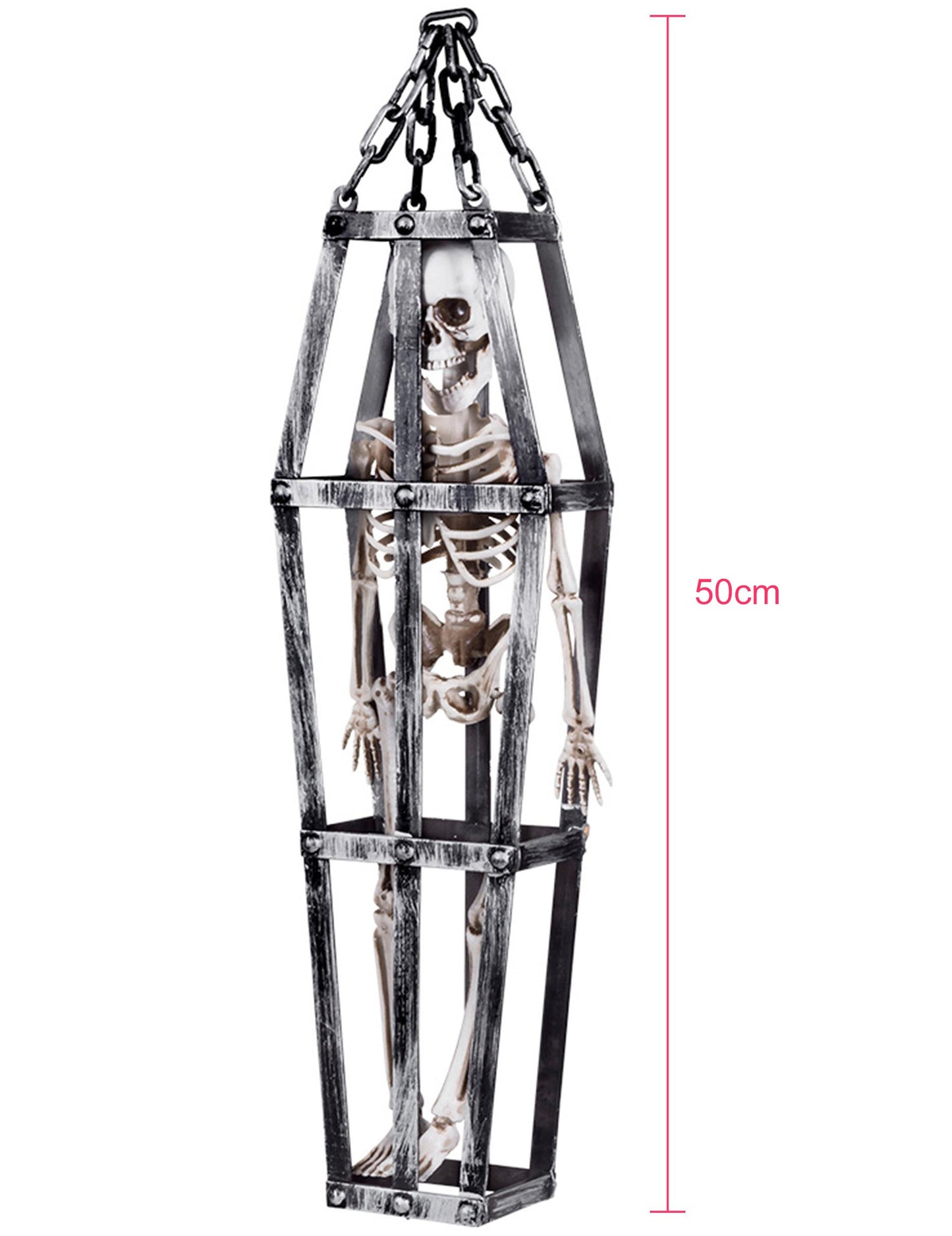 Singling dekorace kostra v kleci 50 cm