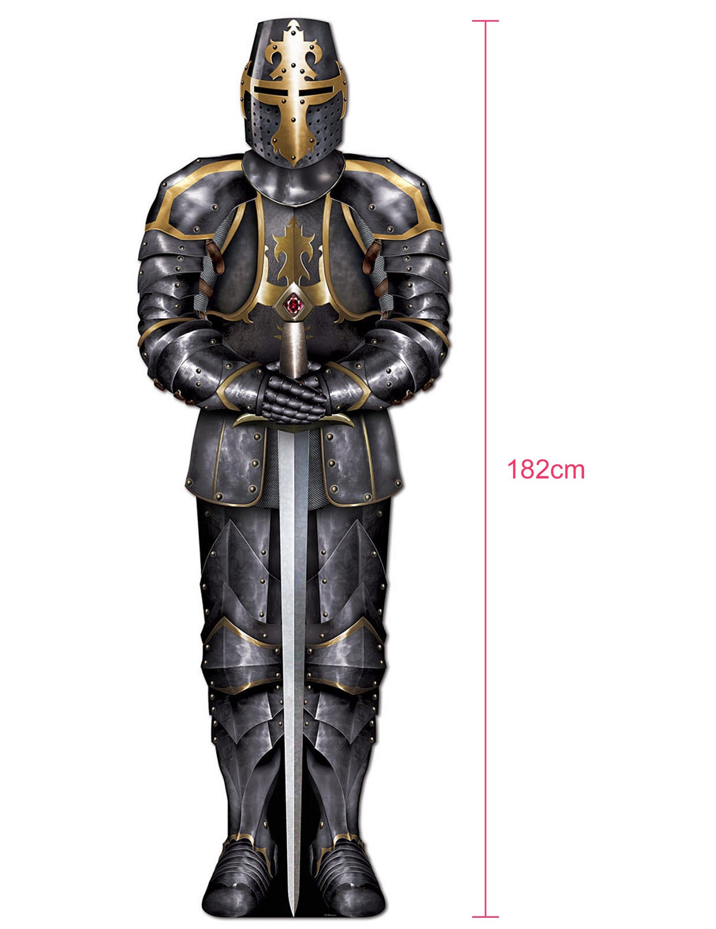 Knight Decoration s brněním 182 cm