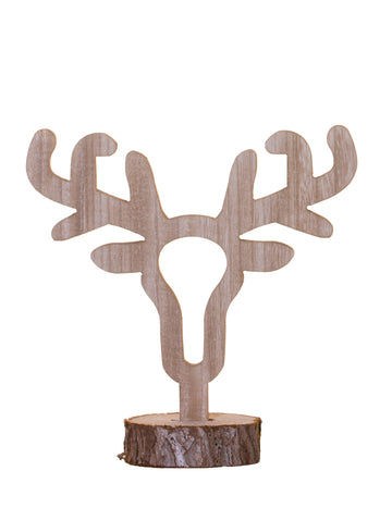 Cerf Head Wood Decoration 25 cm