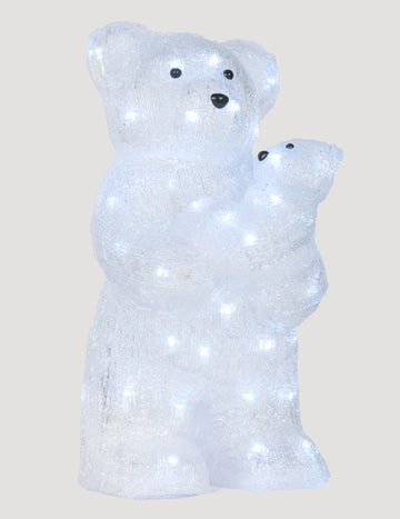 Fleece Bear Light s dítětem 44 cm