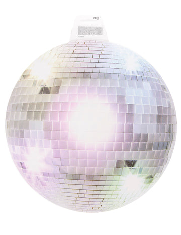 Silver Disco Wall Decoration 34 cm stříbro