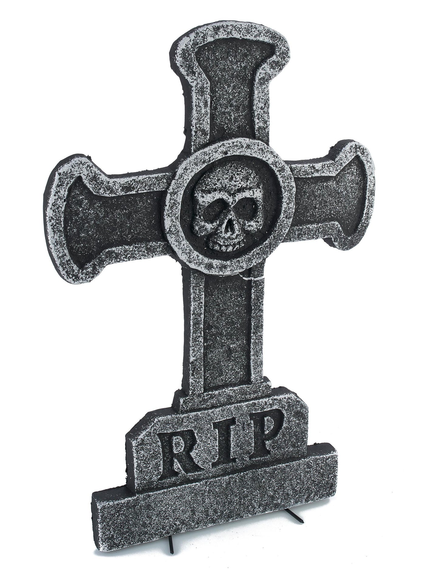 Dekorace Tombstone Cross s lebkou 39 x 58 cm