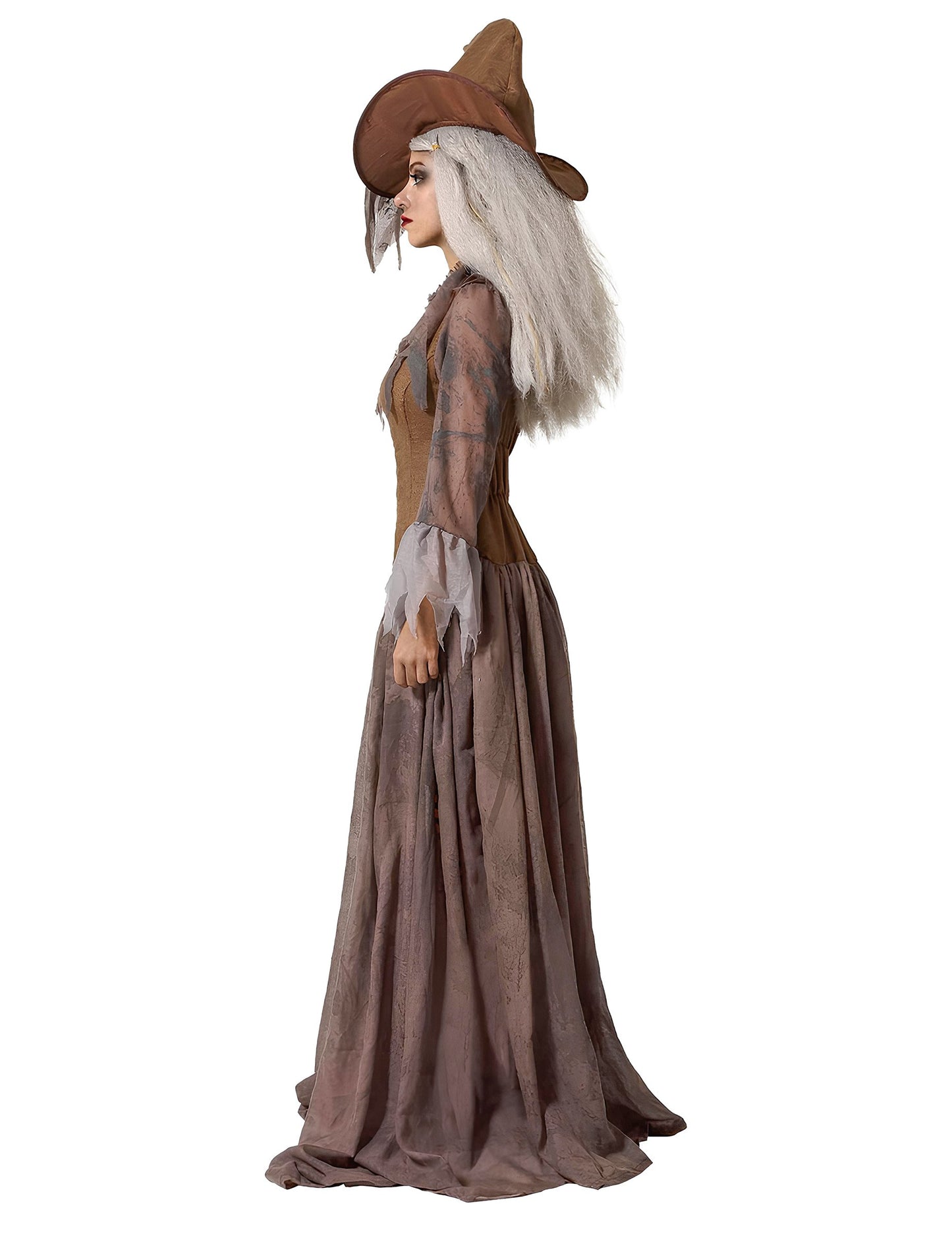 Maskoval s kloboukem Witch Witch Brown Women