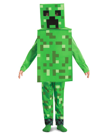 Klasické kostýmy Creepper Minecraft děti