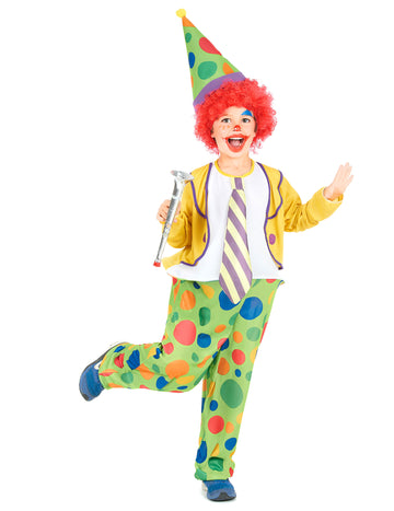 HAPPY Boy Clown Costume