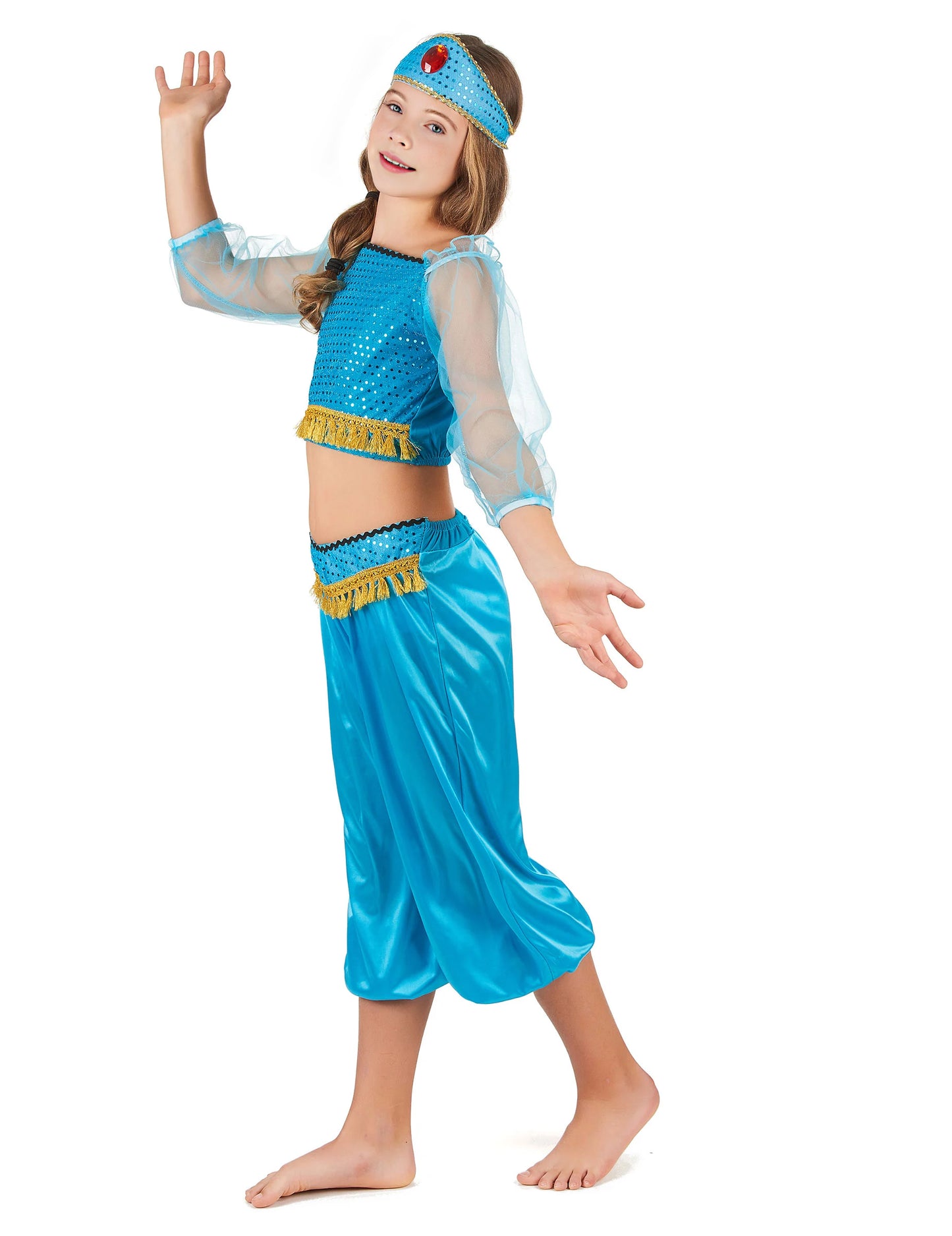 Blue Oriental Dancer Dancer Girl