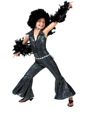 Black Disco Disco Costume Girl