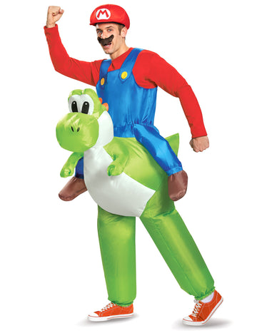 Mario nafukovací kostým na Yoshi Nintendo Adult