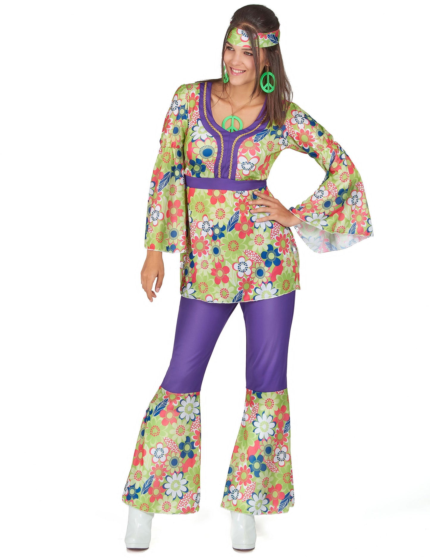 Fleuri Hippie a Purple Woman Disguise