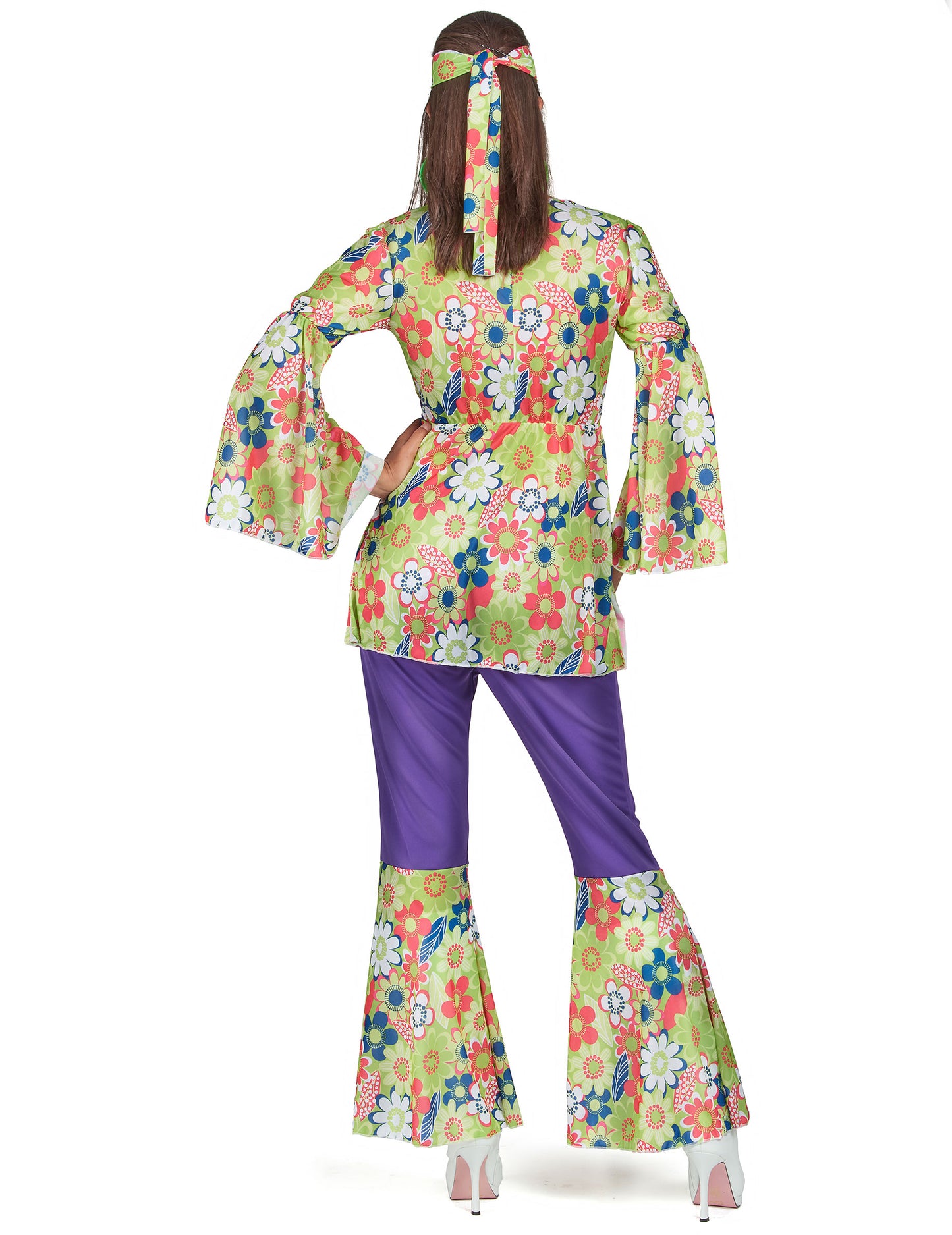 Fleuri Hippie a Purple Woman Disguise