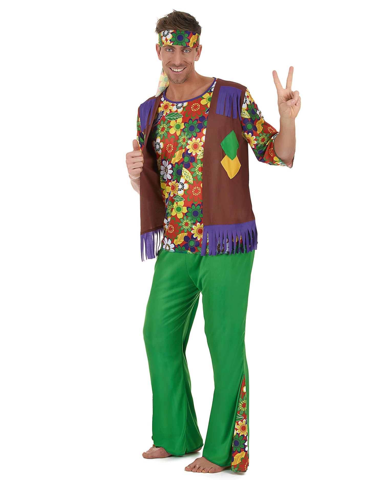 Hippie Flower Power Man Costume