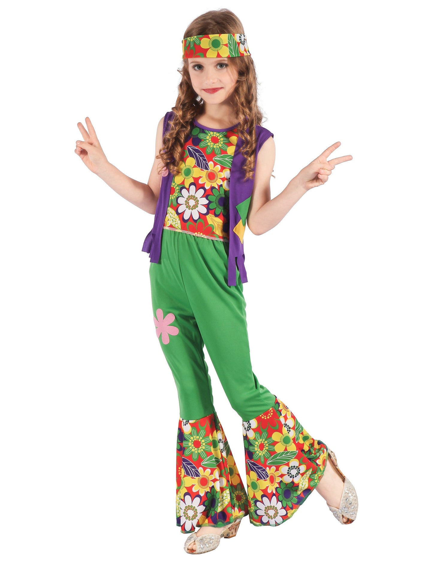 Herep Flower Power Green Girl Costume