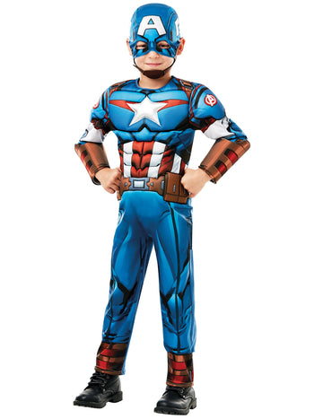 Luxusní kapitán America Costume Animated Boy Series