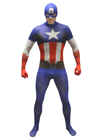 Klasický kapitán Amerika pro dospělé morphsuits