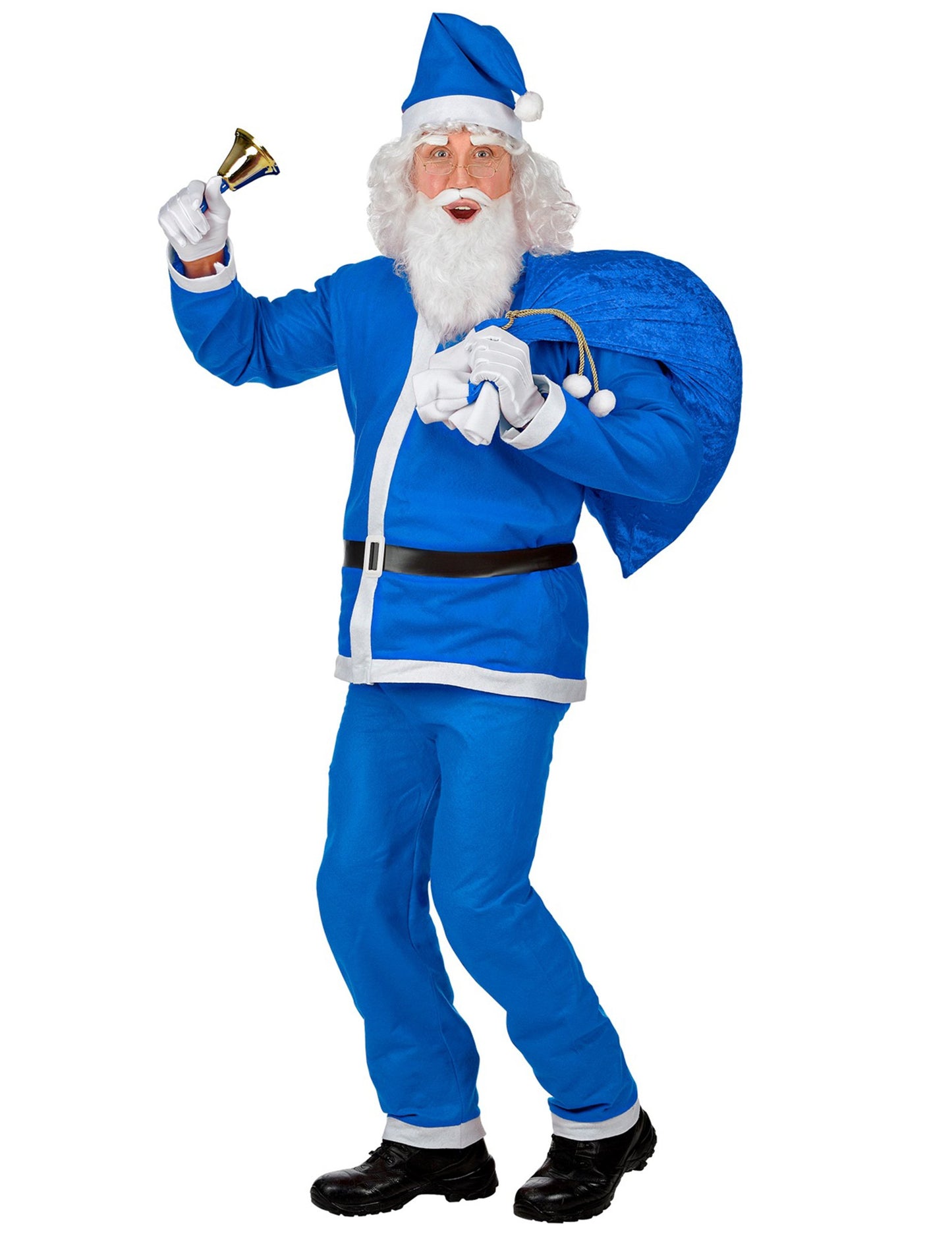 Blue Men's Blue Santa Claus kostým