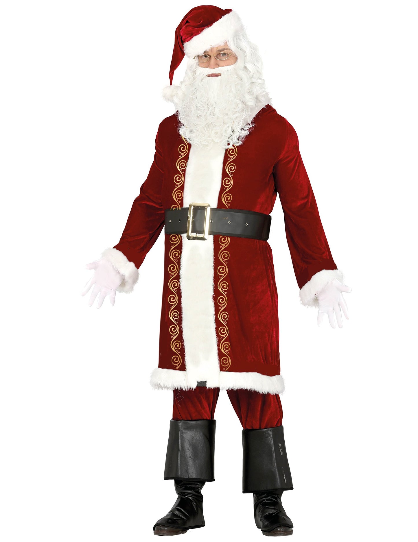 Santa Claus chic maskoval se zlacením člověka