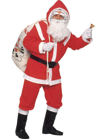 Santa Claus kostým s obočím a luxusním mužem