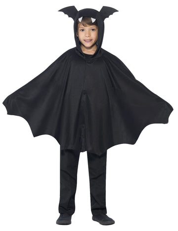 Černý Halloween černý dětský styl poncho převlečení