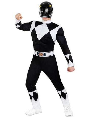 Kostým Black Power Ranger pro dospělé