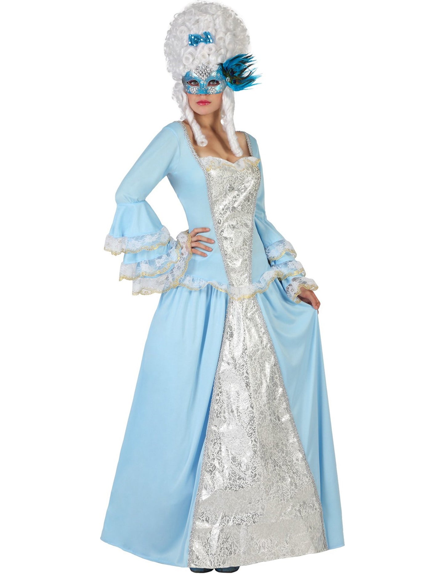 Blue Baroque Princess Costume Woman