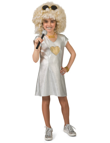 Disco Girl Silver Scress Costume