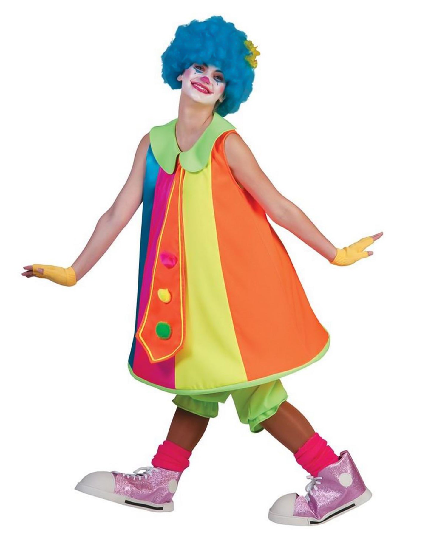 Fluo Fluo Clown šaty korunní šaty