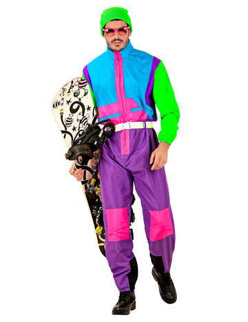 Kostým pro dospělé fluorescenční snowboarder