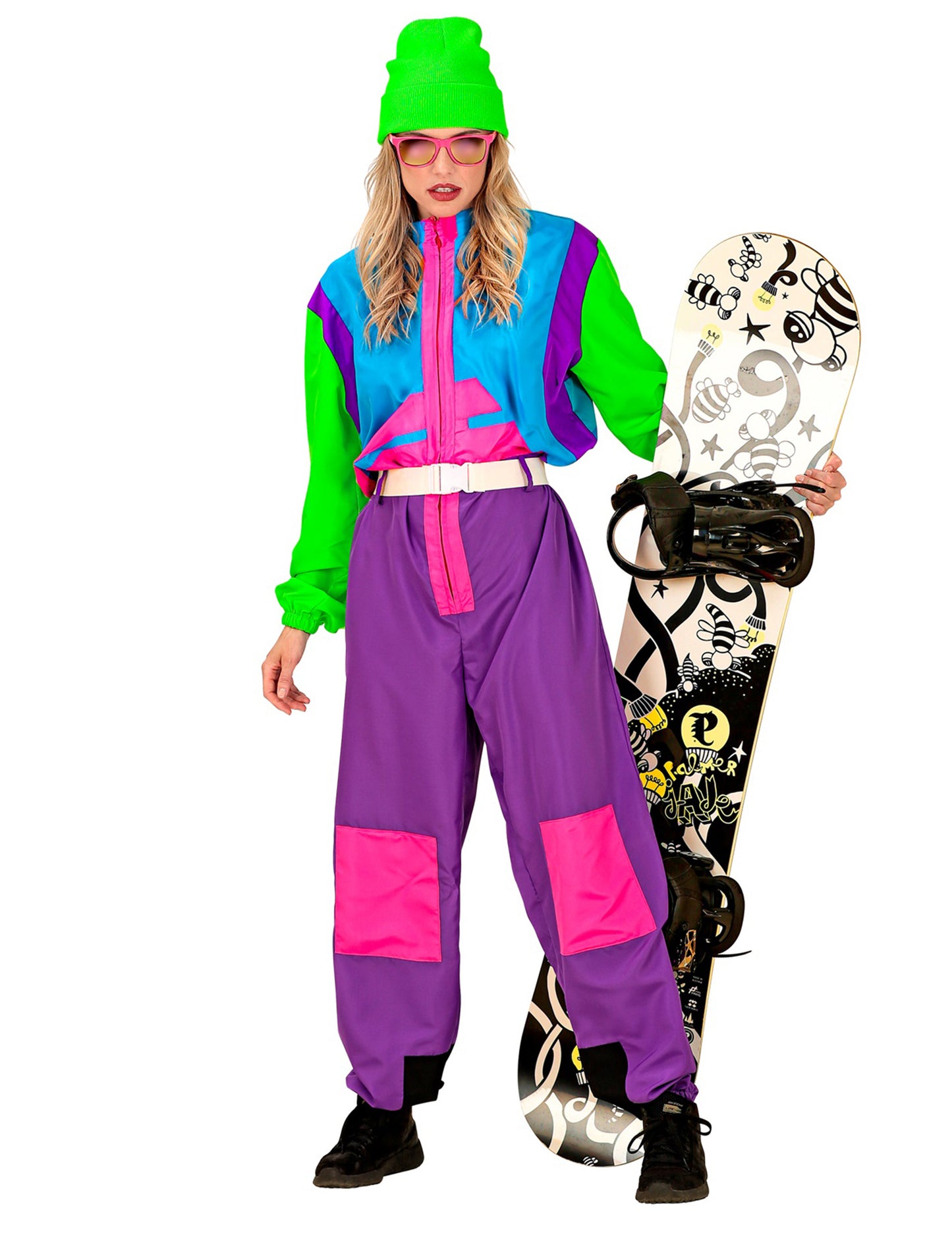 Kostým pro dospělé fluorescenční snowboarder