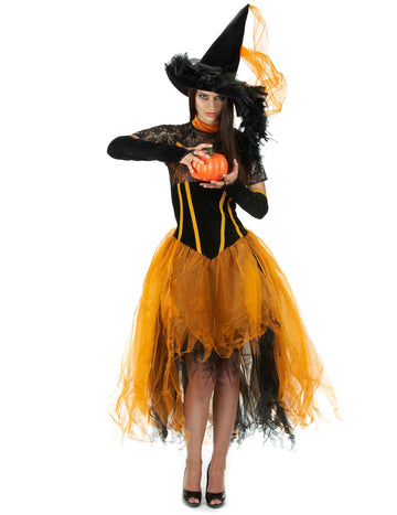 Orange Halloween LAcewoman Witch Disors