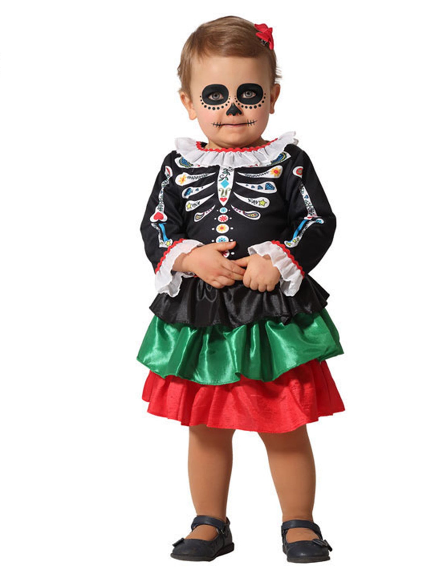 Skeleton Dia de los muertos holčička