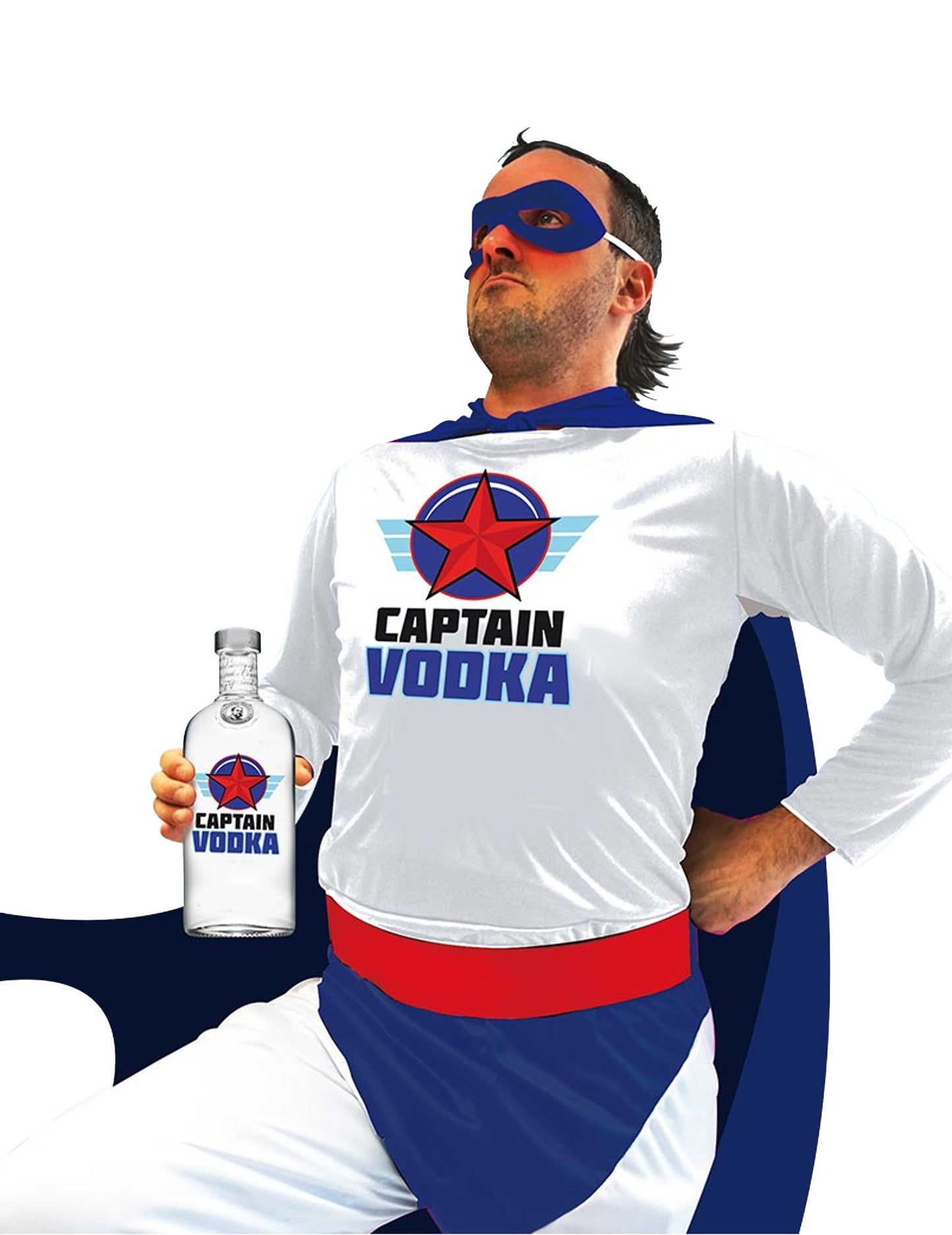 Super kapitán vodka kostým