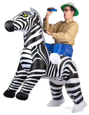 Kostým nafukovací zebra dospělých