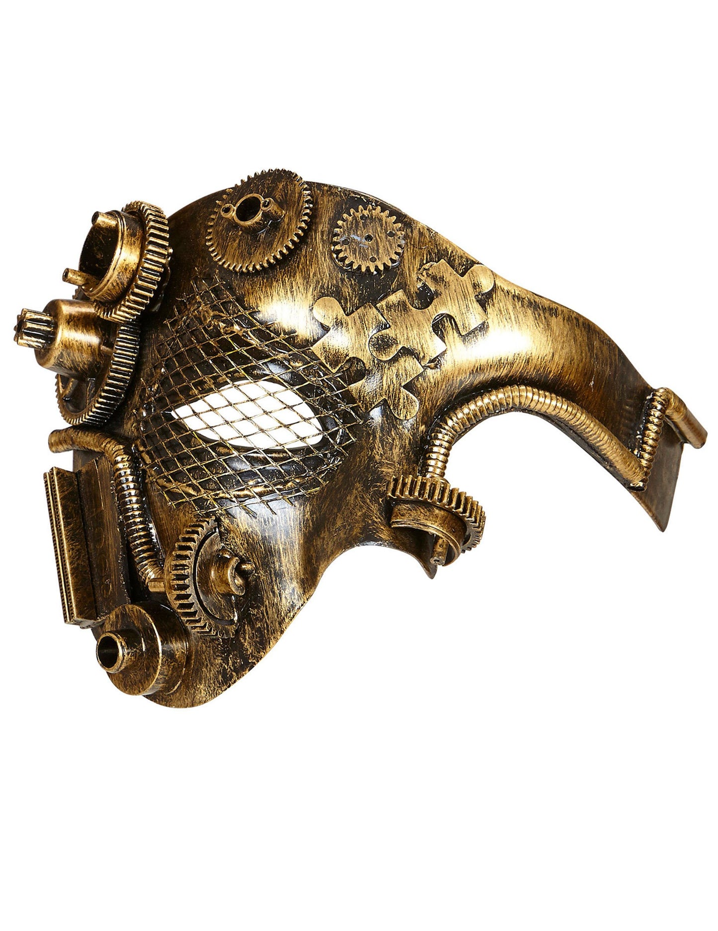 Napůl zlatý dore maska ​​dospělý Steampunk