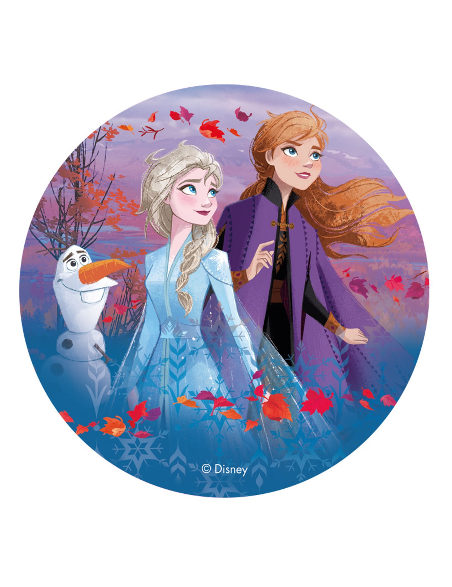 Azyme Disc The Snow Queen 2 Anna, Elsa a Olaf 20 cm