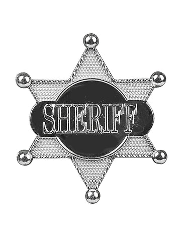 Silver Sheriff Star 7,5 cm