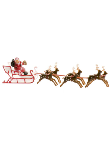 Santa's Santa Claus SLED Cake Decoration 22 cm