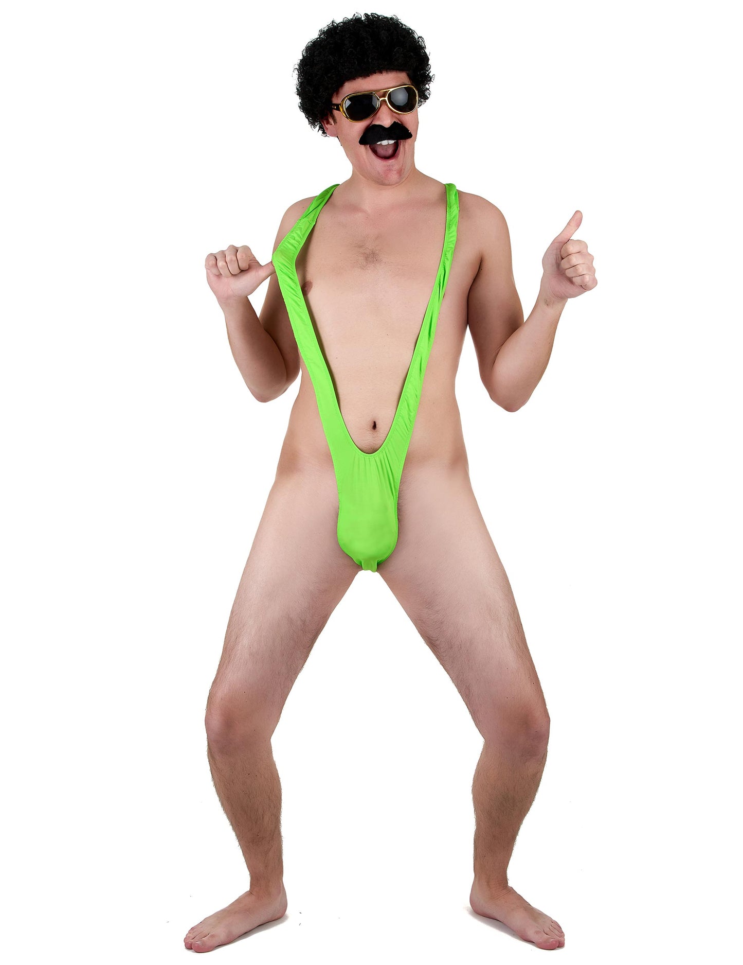 Fluo Green Mankini Man