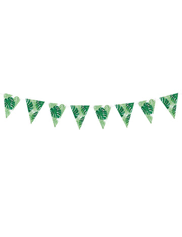 Karton Pennant Garland Tropické listy 15 cm x 1,3 m