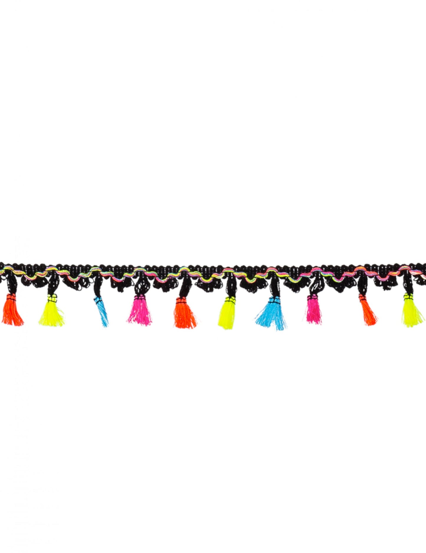 Mexický polyester garland pompoms 2 m