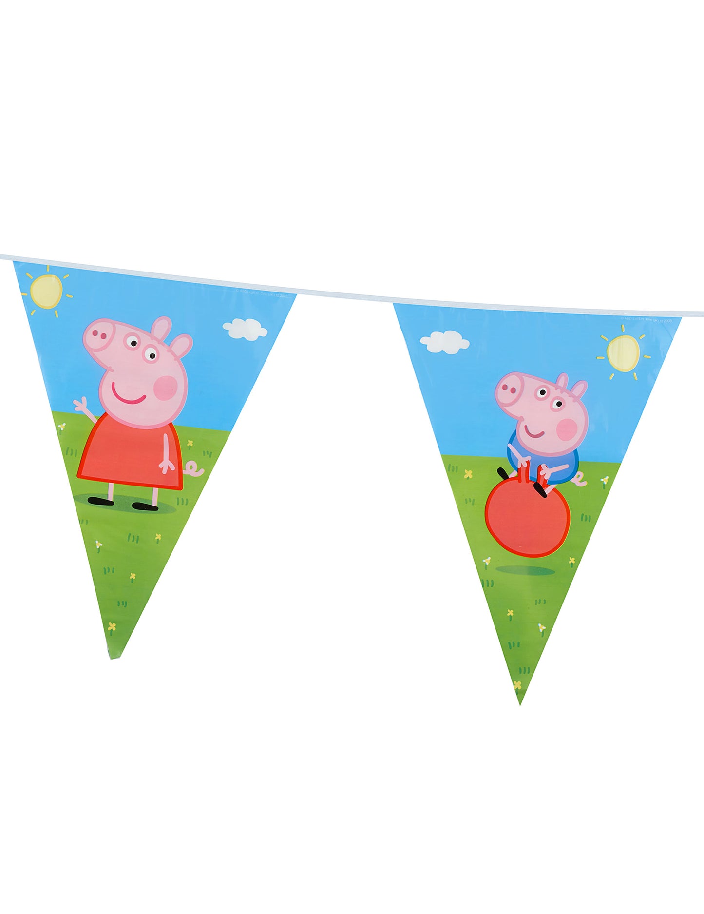 Plastové plastové girland peppa prase 270 cm