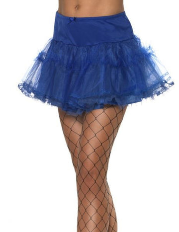 Kinged Blue Petticoat Woman