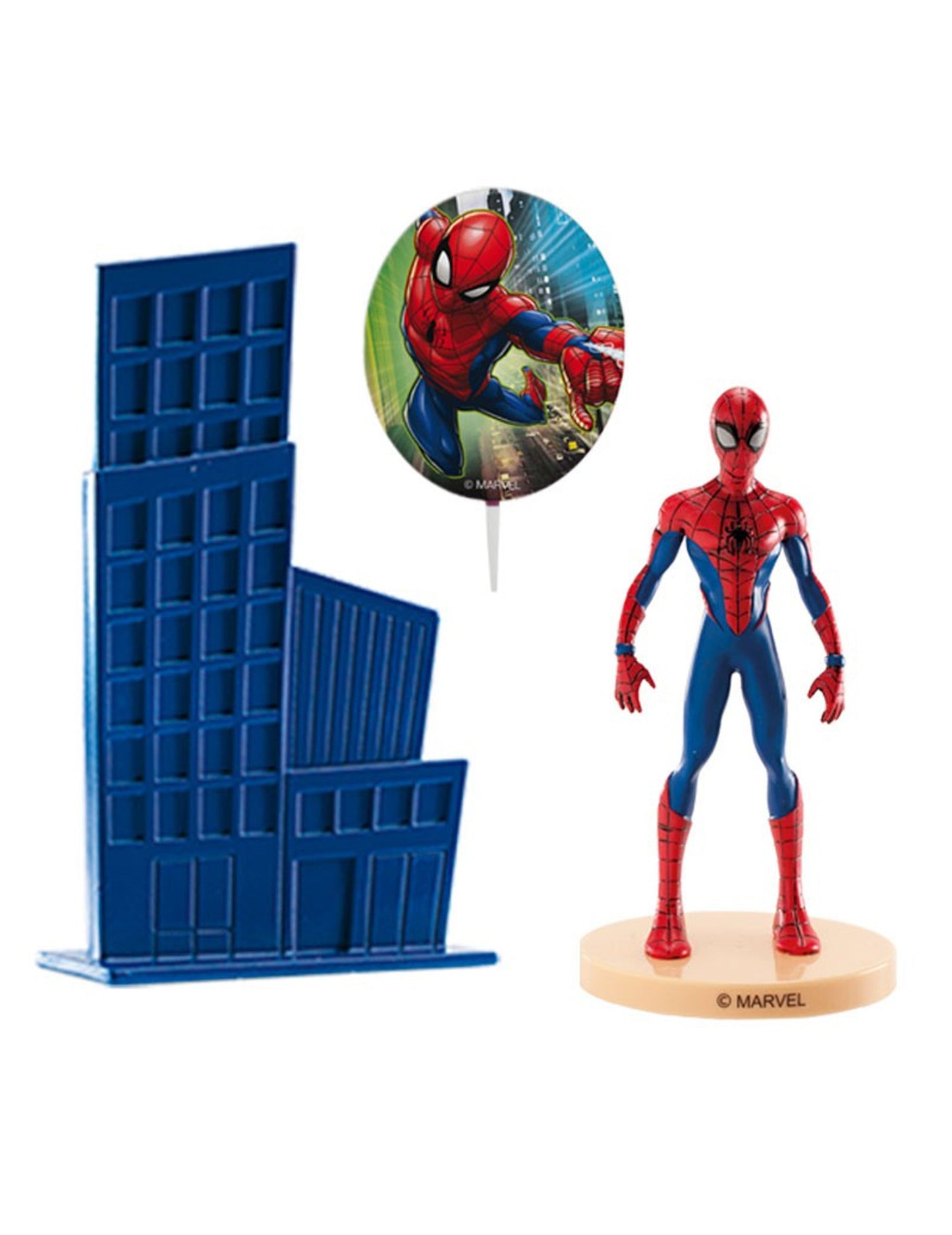 Kit Cake Toppers in Plastic Spiderman 8,5 cm