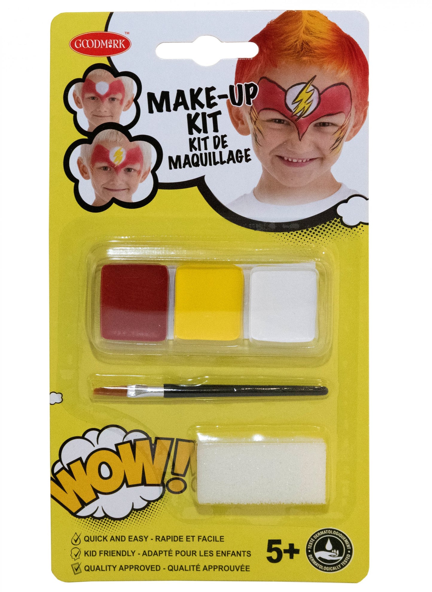 Super Hero Makeup Kit s dětským štětcem a houbou