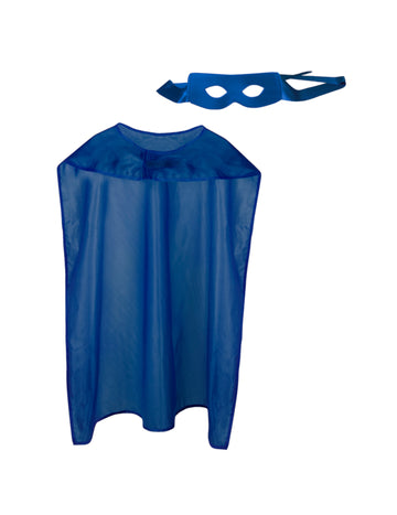 Kit Cape a Adult Blue Super Hero Mask