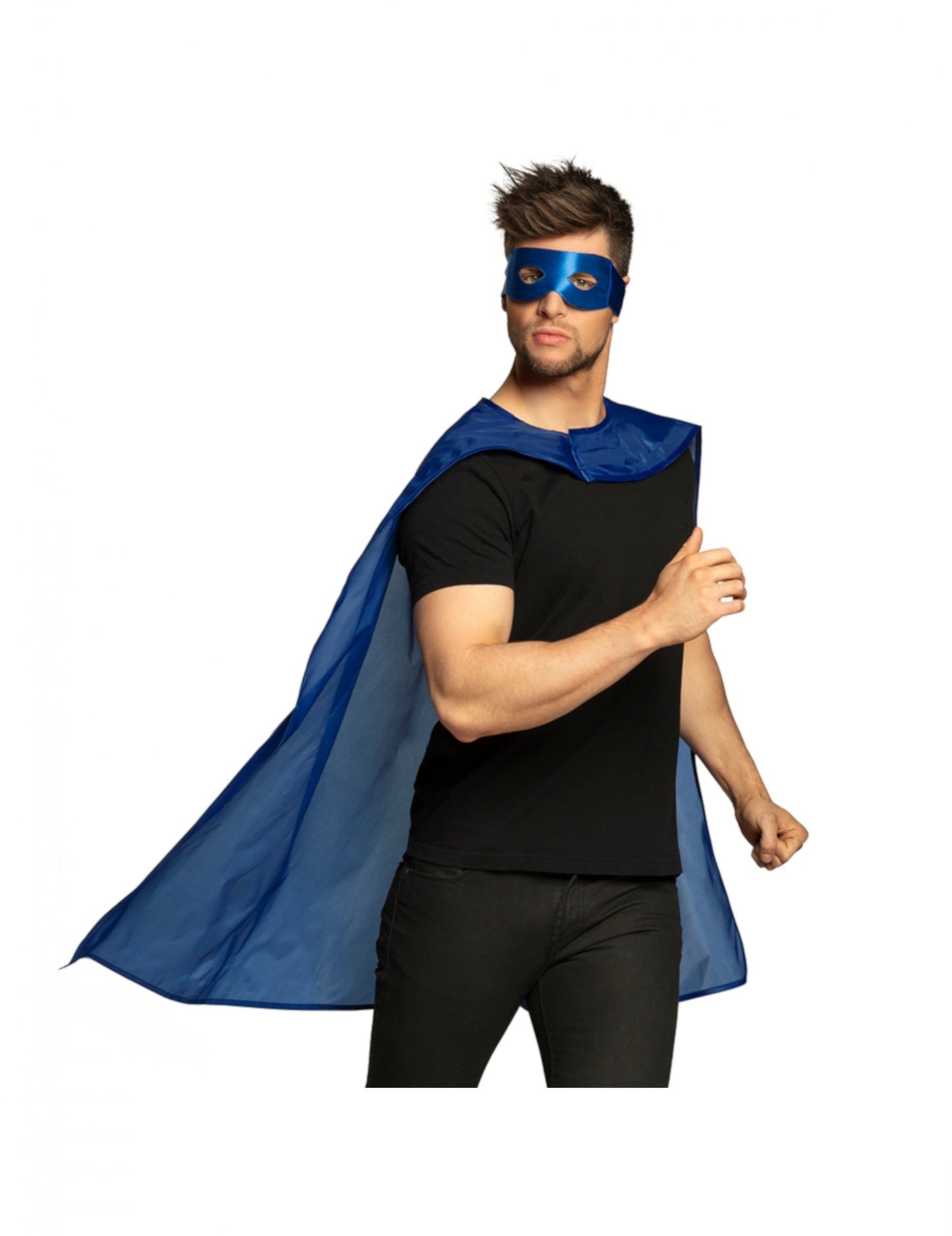 Kit Cape a Adult Blue Super Hero Mask