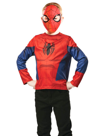 Kit Top a Spiderman Child Mask