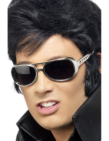 Dospělé stříbrné brýle Elvis