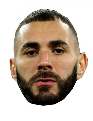 Kartonová maska ​​Karim Benzema